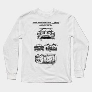 Mercedes Benz C112 Patent Black Long Sleeve T-Shirt